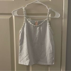 Forever 21 Girls (Kids) - White Shirt With Flowers